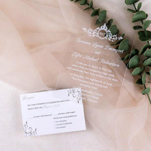 #ACRYLICWEDDINGINVITATIONS# - #CLEARWEDDINGINVITES##clear plastic wedding invitations#